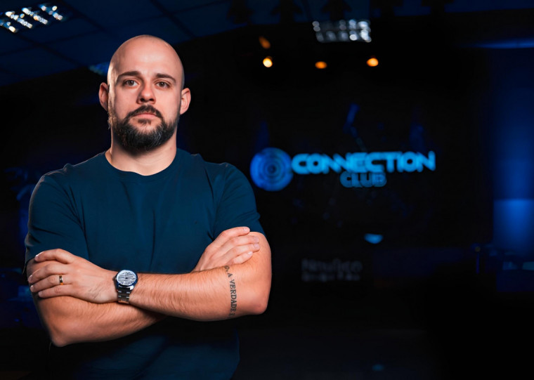 Gustavo Caletti, empresário de Gravataí, em evento de empreendedorismo